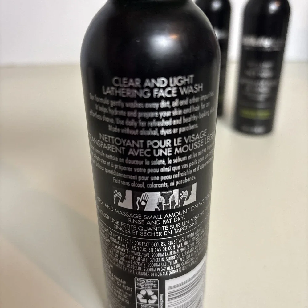 GILLETTE LABS Skincare Face Wash Vitamin B3+Kelp for Men Vitamins 5oz Lot of 3
